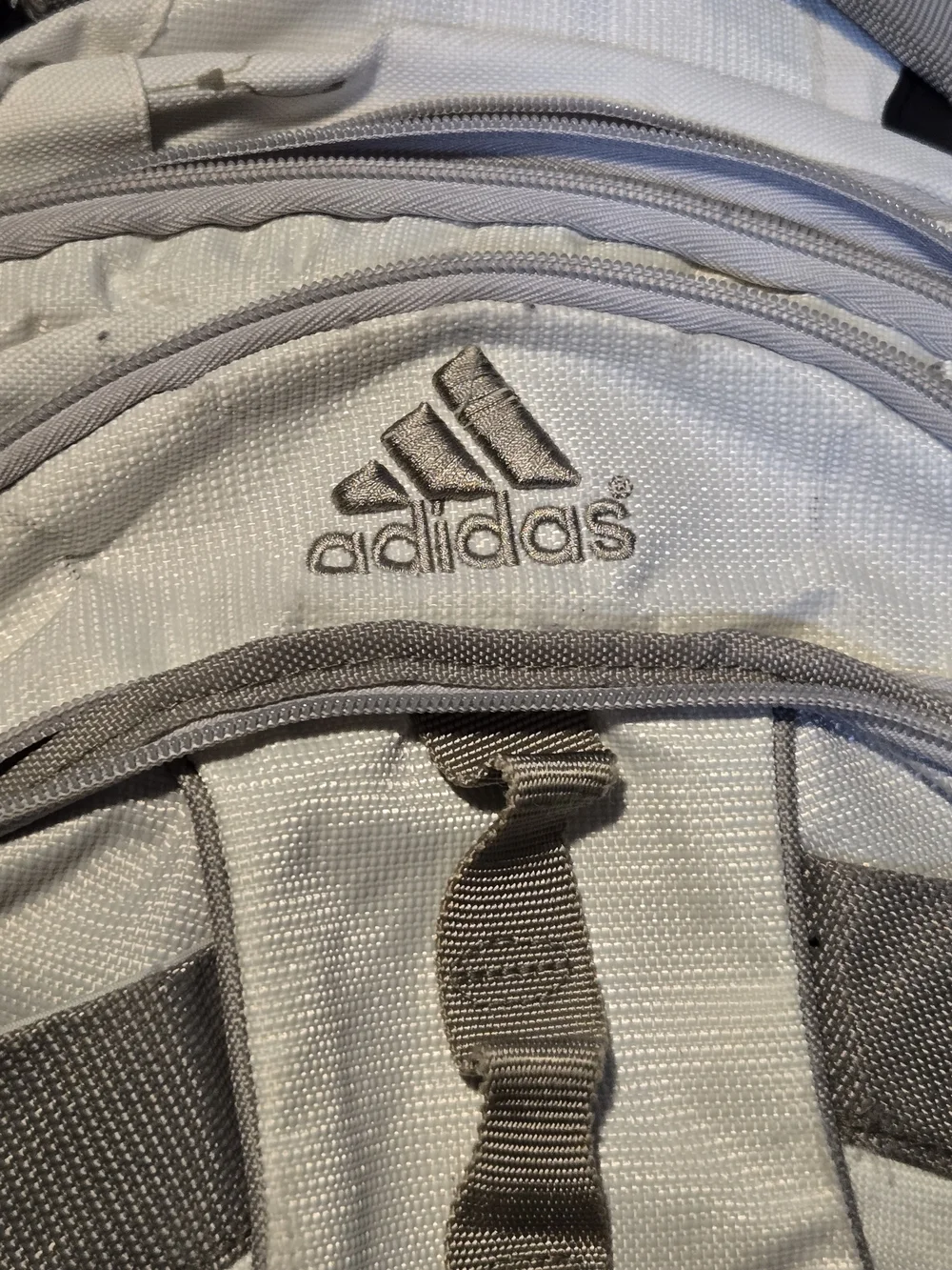 Adidas Men's White & Gray Backpack